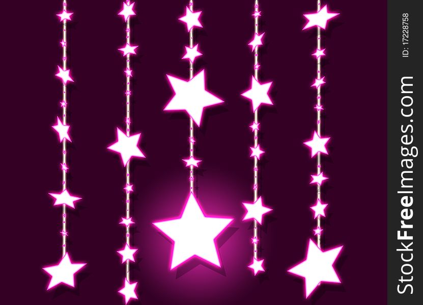 Abstract background with bright stars