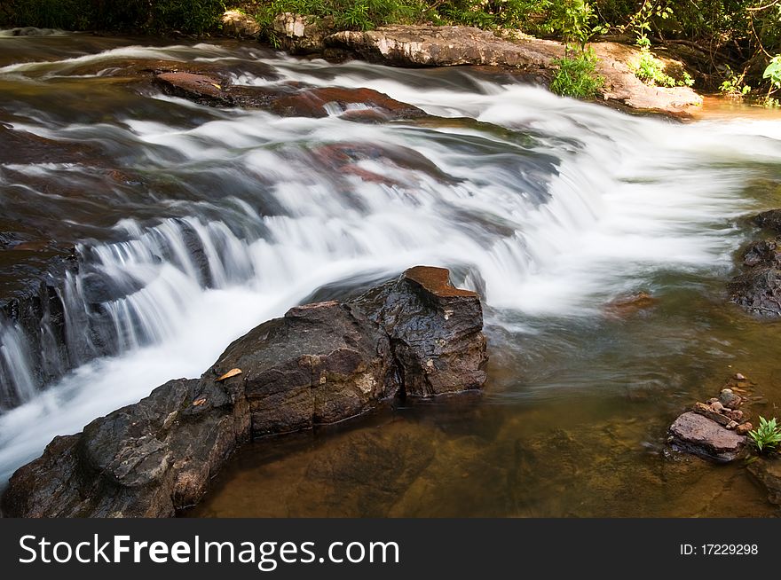 Waterfall in Pang Si-Da National Park, Sakaeo province, Thiland