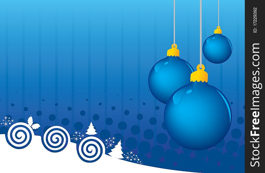 Blue balls Christmas abstract background template for multiply use. Blue balls Christmas abstract background template for multiply use.