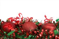 Red Christmas Baubles Stock Photo Red Christmas Baubles Stock Photo
