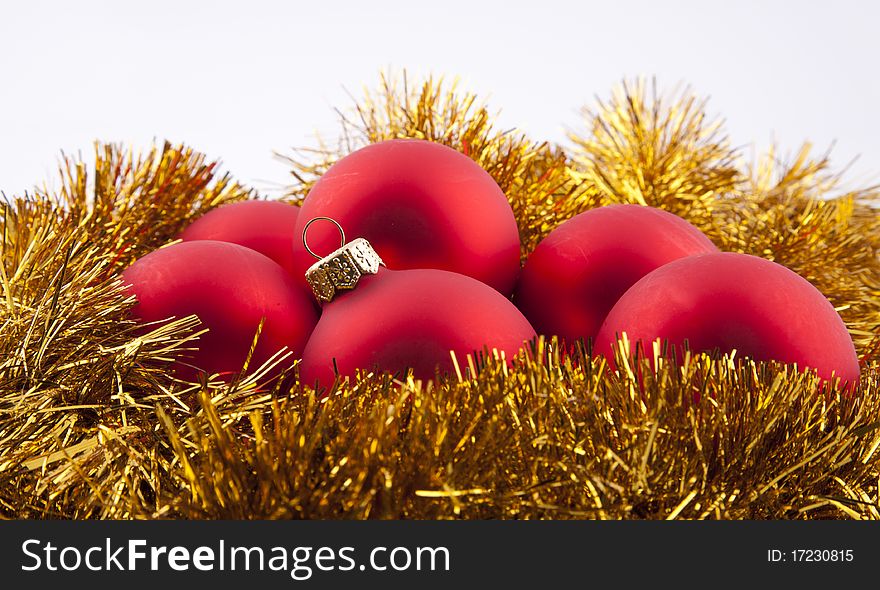 Red Christmas Evening Balls