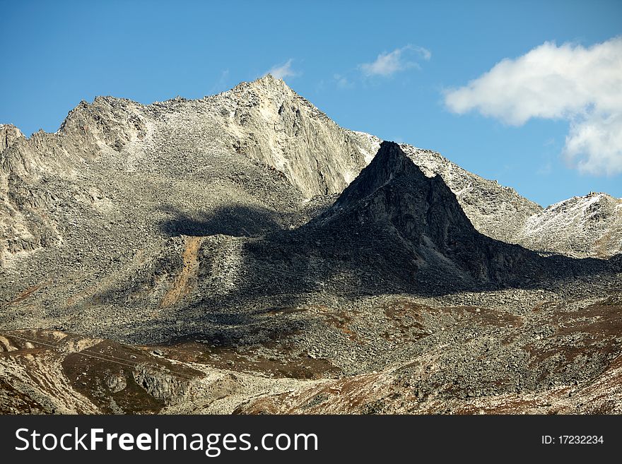 Snow mountains in  chuanxi plateau,near xinduqiao,where knows as heaven of photography