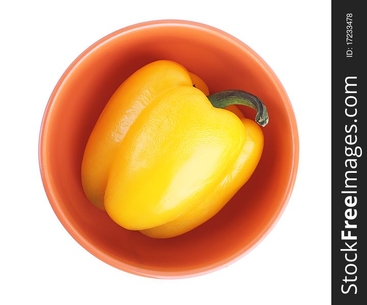 Sweet bell pepper, isolated