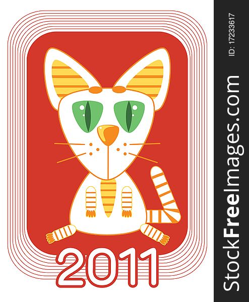 New year symbol with 2011. New year symbol with 2011.