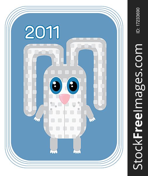 Rabbit.New Year Symbol For Text