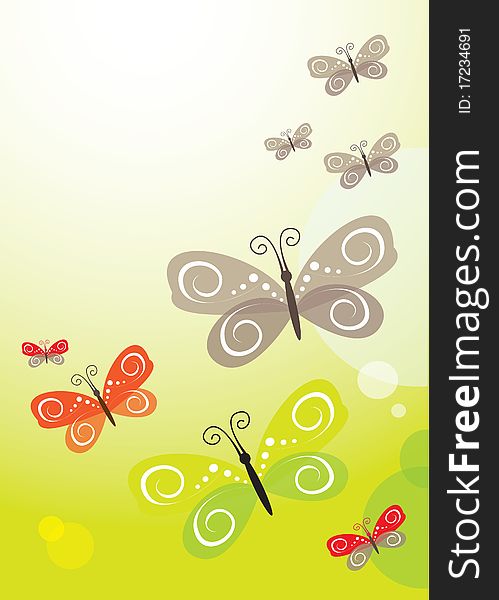 Background banner wallpaper abstract butterfly. Background banner wallpaper abstract butterfly