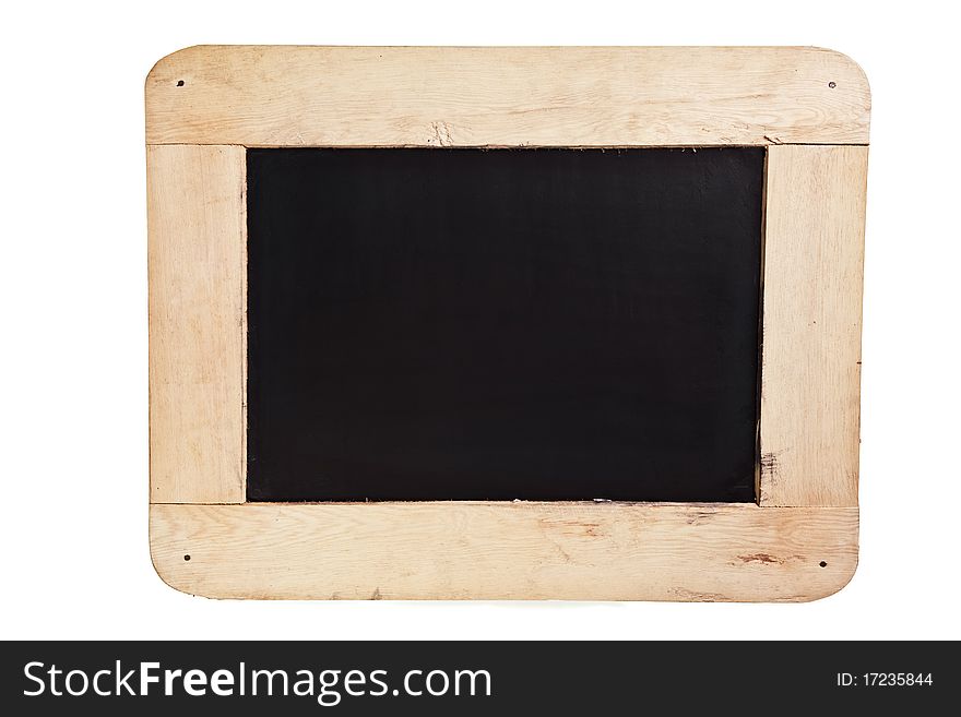 Vintage Blackboard On Wooden Frame