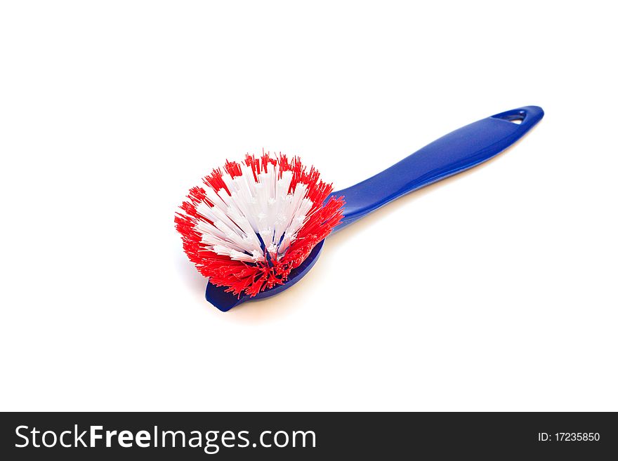Cleaning brush isolated on a white background. Cleaning brush isolated on a white background.