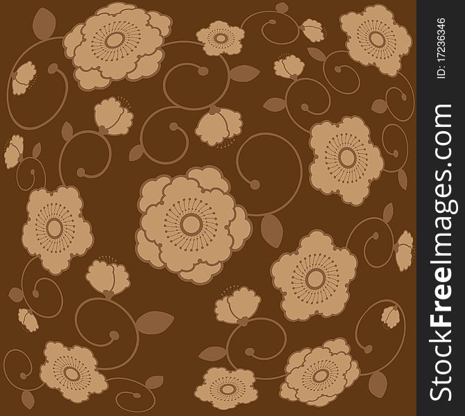 Nice decorative floral background vector