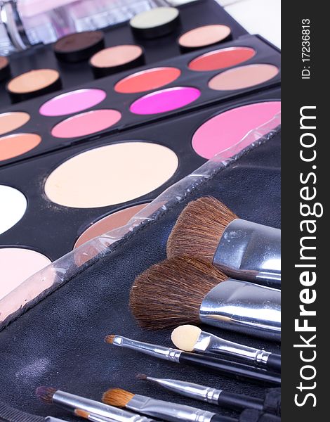Professional make-up tools, closed-up