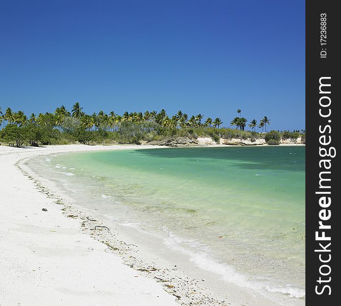 Beach in Bahia de Bariay, Holguin Province, Cuba. Beach in Bahia de Bariay, Holguin Province, Cuba