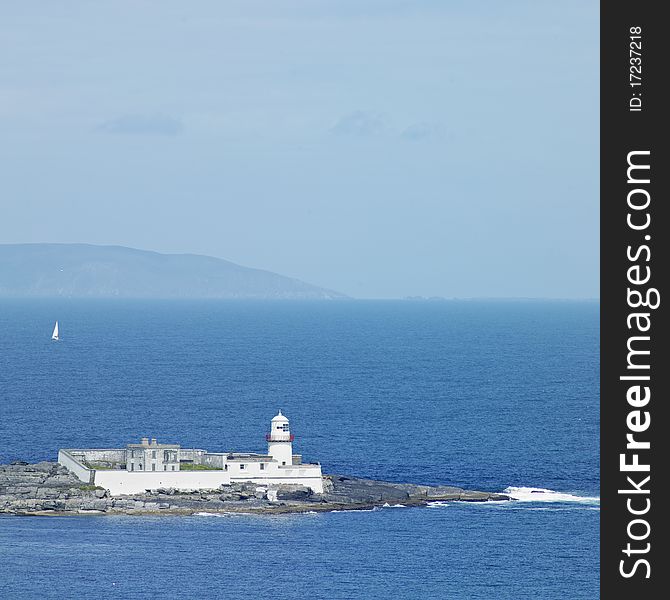 Lighthouse on Valencia Island, County Kerry, Ireland. Lighthouse on Valencia Island, County Kerry, Ireland