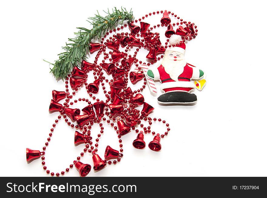 Christmas ornament on white background