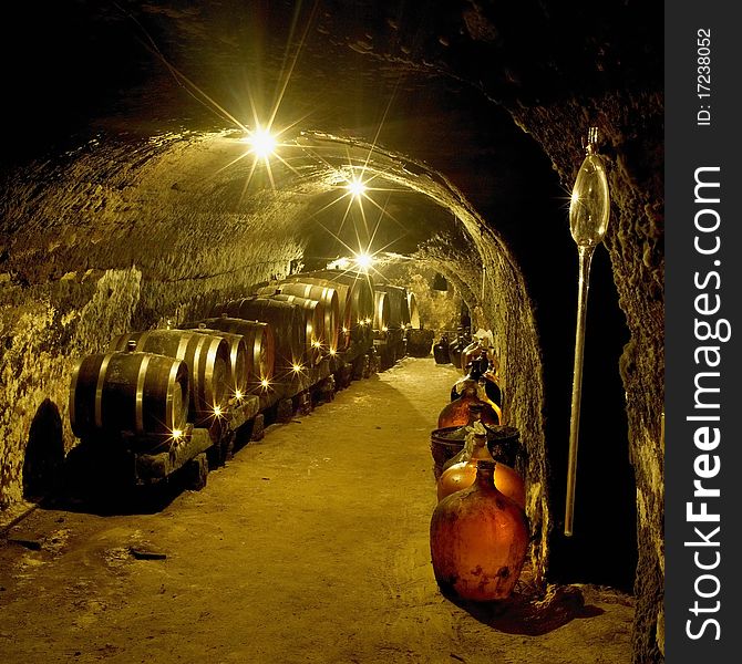 Wine cellar in Czech Republic