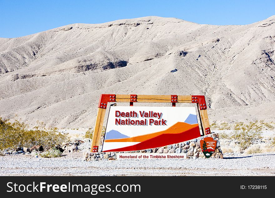 Entrance, Death Valley National Park, California, USA