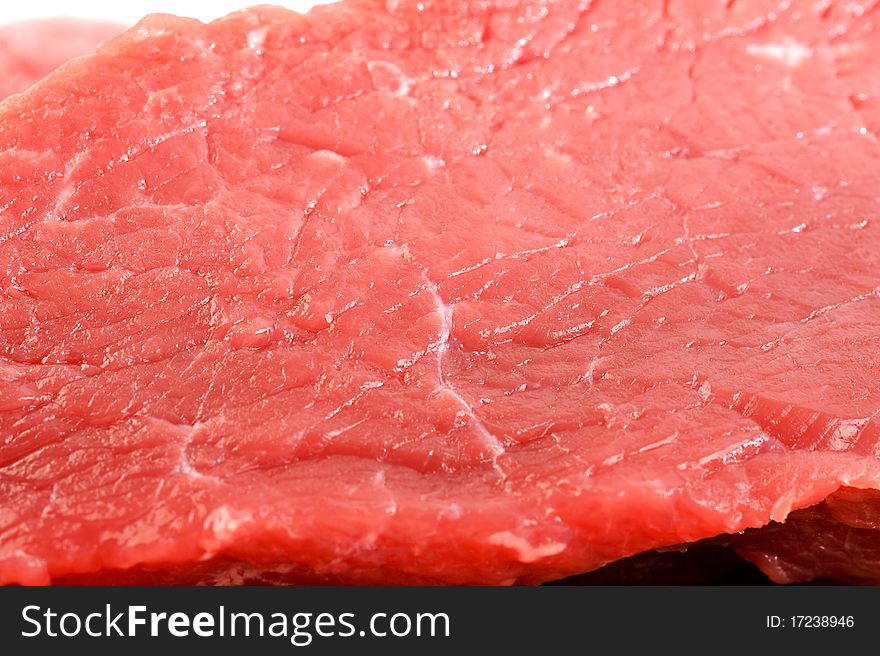 Rump steak raw and fresh