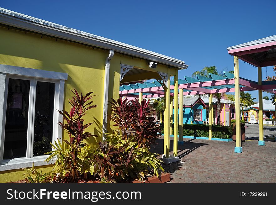 Buildings at city and marina of freeport, port lucaya, grand bahama island, bahamas. Buildings at city and marina of freeport, port lucaya, grand bahama island, bahamas