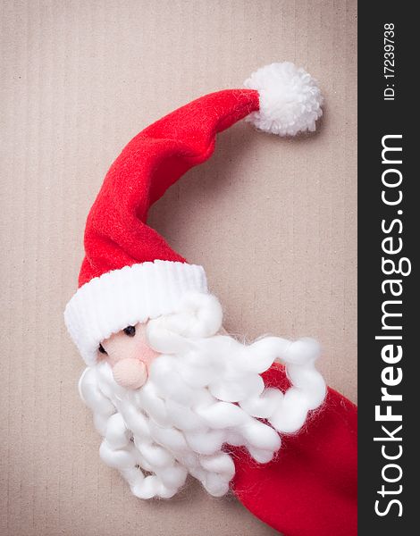 Isolated Santa Claus for Chirstmas decoration on white background