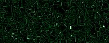 Green Lines Cyber Circuits Royalty Free Stock Images