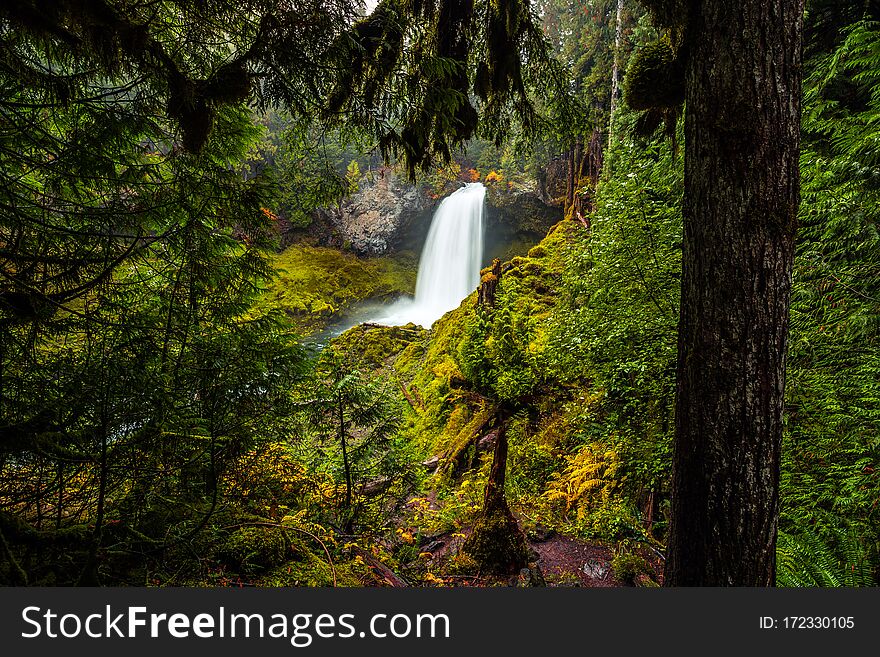 Sahalie Falls on the McKenzie River in Oregon