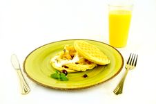Waffles Breakfast Royalty Free Stock Images