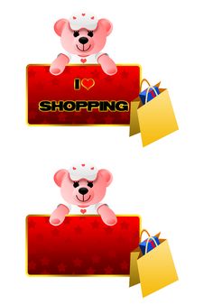Teddy Bear, Shopping, Background, Frame Royalty Free Stock Image Teddy Bear, Shopping, Background, Frame Royalty Free Stock Image