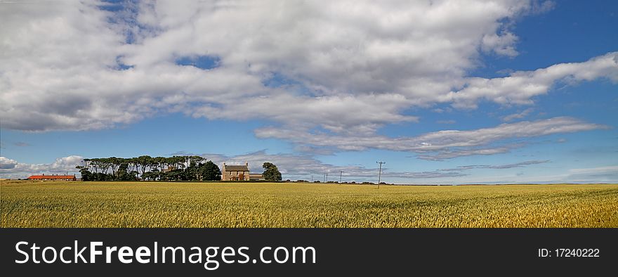 Arable farmland in East Lothian Scottland. Arable farmland in East Lothian Scottland.