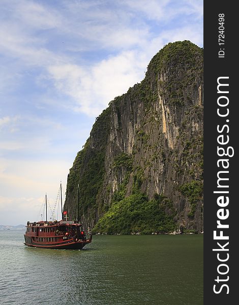 Halong Bay cruise boat, Vietnam