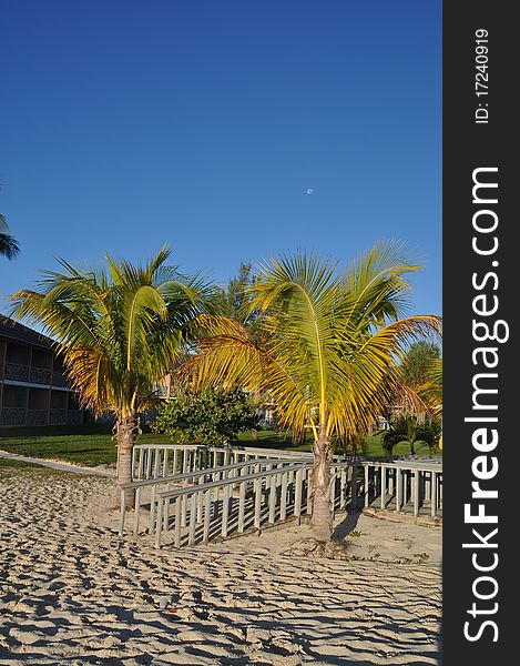 Beautiful beach resort at grand bahama island, bahamas