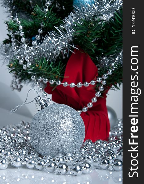 Christmas Tree And Silver Decor