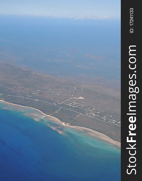 Aerial View Of Grand Bahama Island