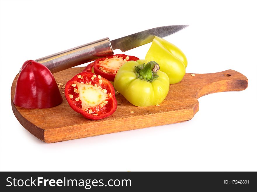 Cutting and preparing bell peppers