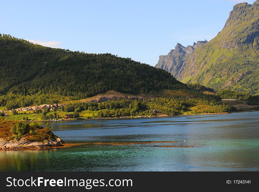 A quiet place in the nature in a european northern country