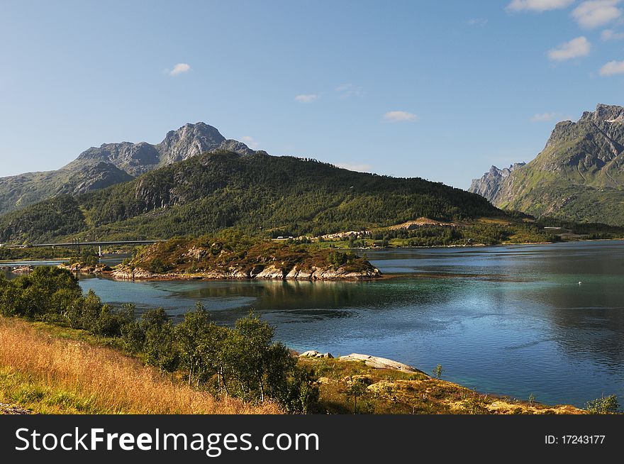 A quiet place in the nature in a european northern country