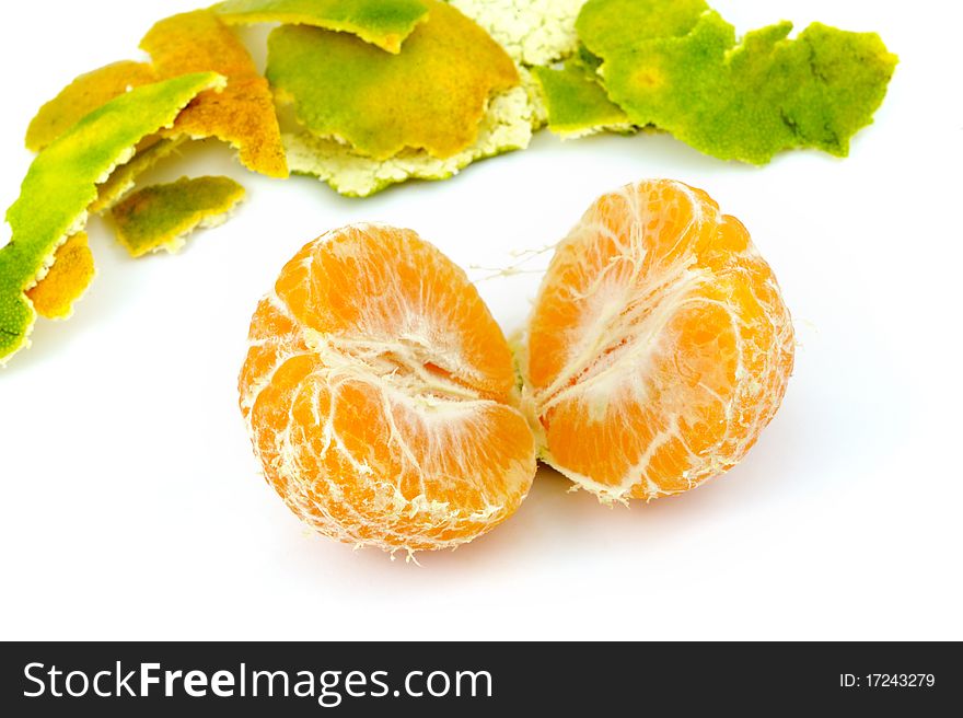 Orange isolated on white background. Orange isolated on white background