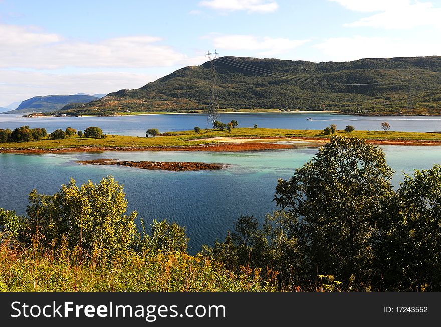 A quiet place in the nature in a european northern country