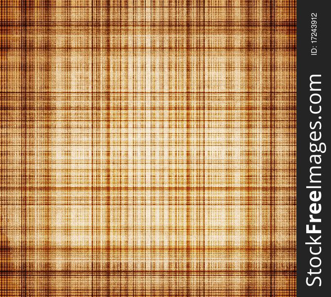 Old fashioned brown plaid background. Old fashioned brown plaid background