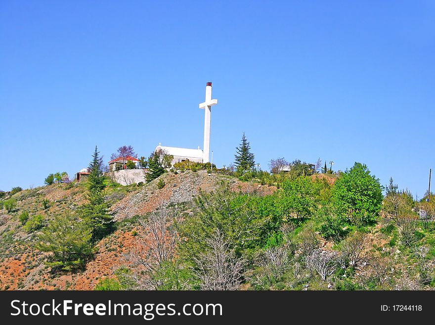 Church in Cyprus mountain village.