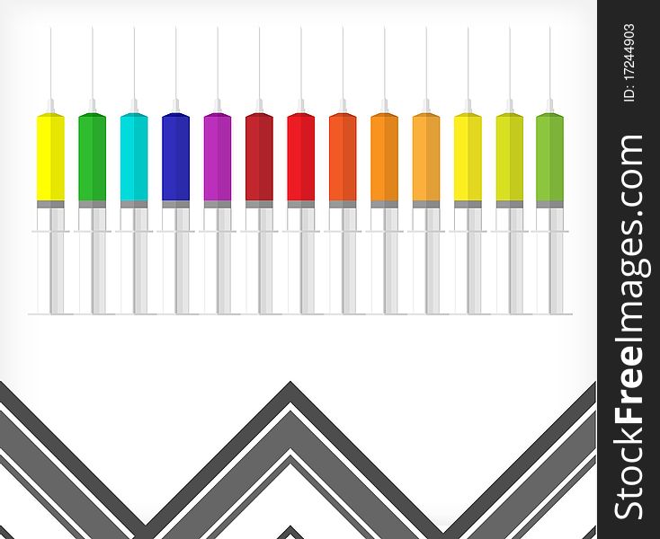 Background color syringes A