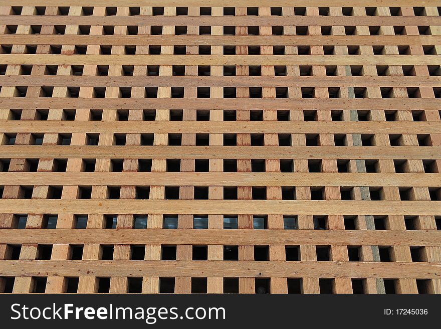 Wooden bench in the parks