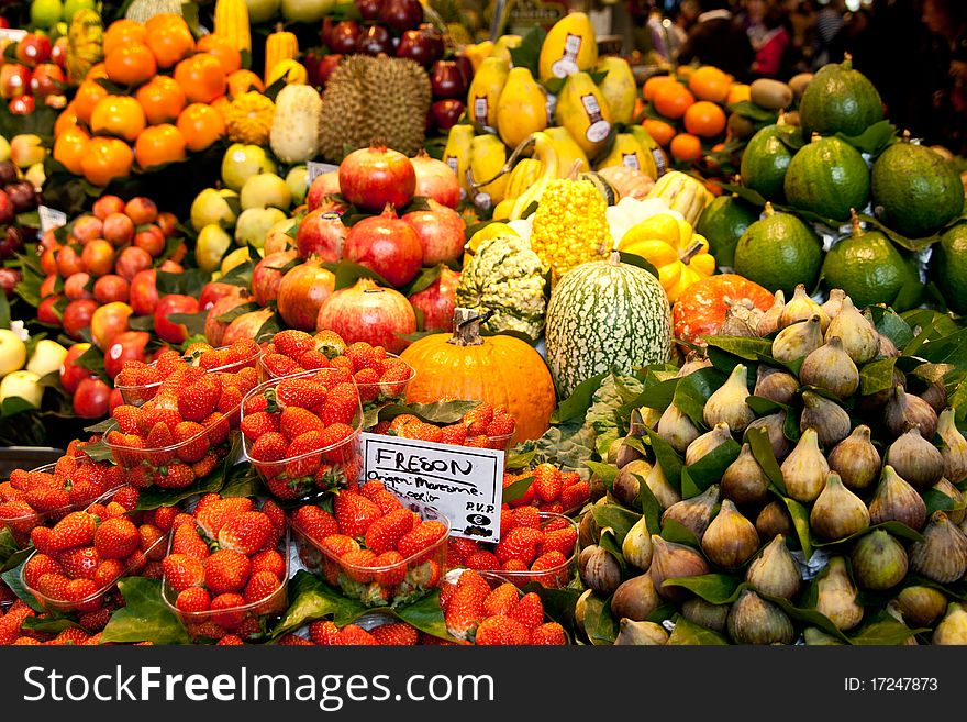 Fruit market Fresh fruits