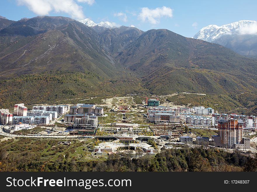 View of kangding cityï¼Œchina. View of kangding cityï¼Œchina