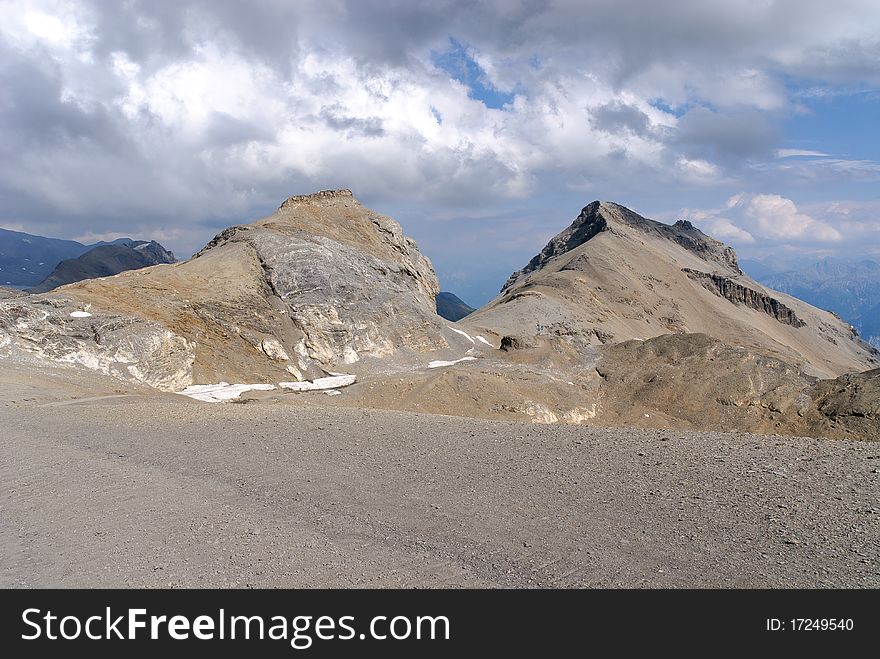 Swiss mountains at high altitudes in southern. Swiss mountains at high altitudes in southern