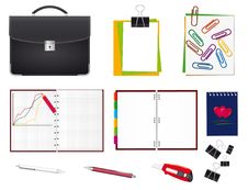 Set For The Business Royalty Free Stock Photography Set For The Business Royalty Free Stock Photography
