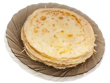 Thin Flour Traditional Russian Pancakes Royalty Free Stock Photos Thin Flour Traditional Russian Pancakes Royalty Free Stock Photos