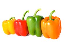 Four Peppers Royalty Free Stock Photography Four Peppers Royalty Free Stock Photography