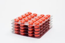Orange Tablets In Packing Royalty Free Stock Photo Orange Tablets In Packing Royalty Free Stock Photo
