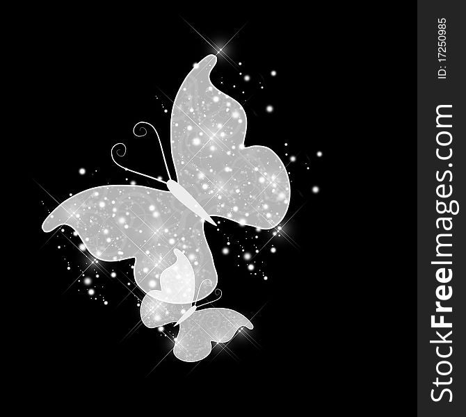 Abstract glamour butterfly