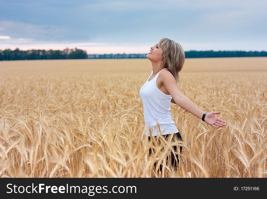 A Girl In A Wheat Field