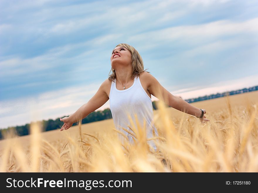 A Girl In A Wheat Field